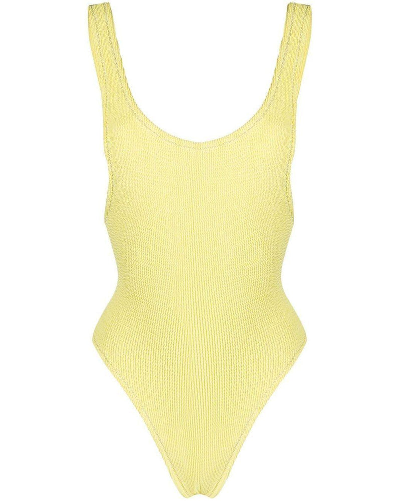 Reina Olga - Papaia Crinkle Swimsuit in Yellow - OutDazl