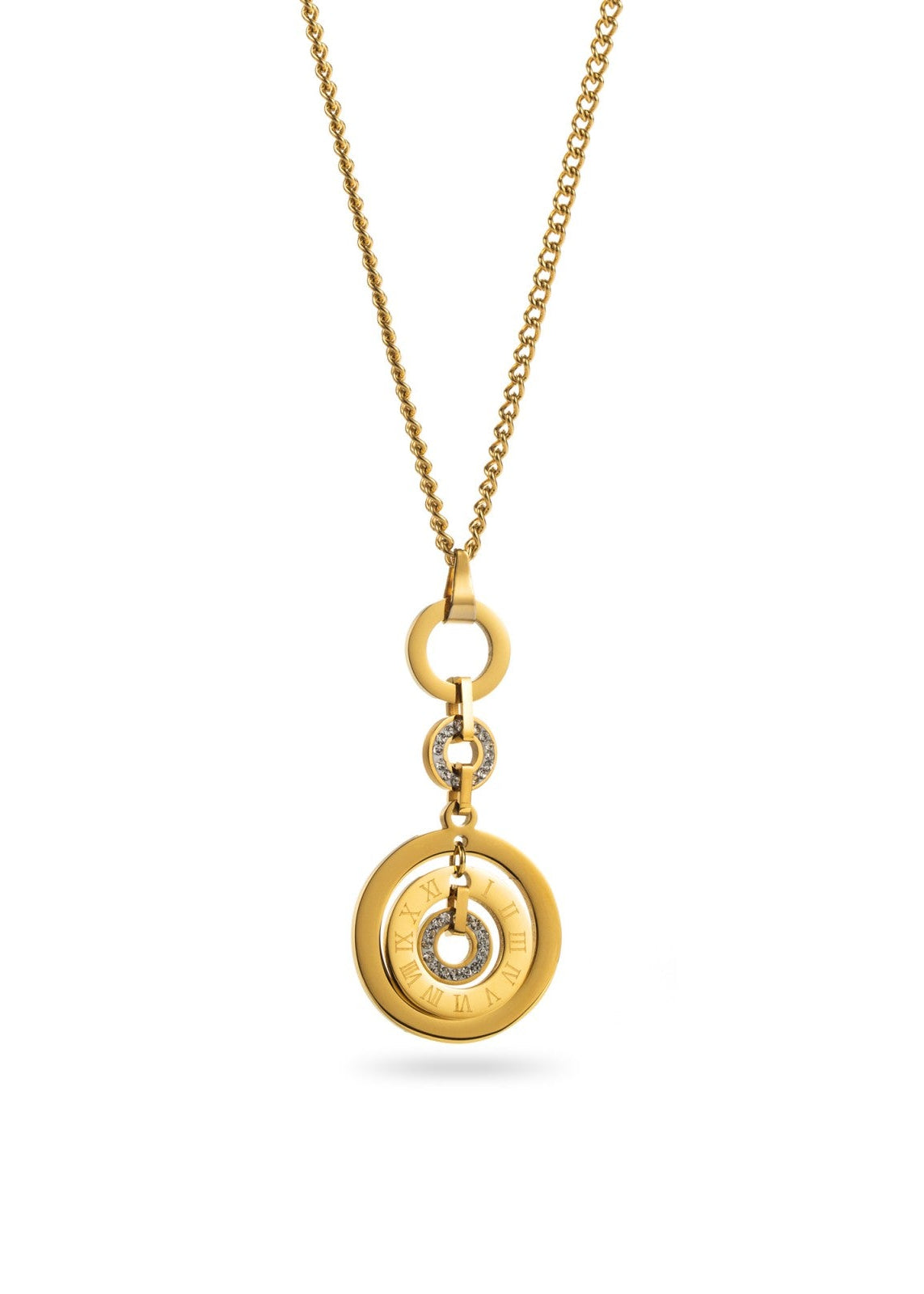 Roman Pendulum Pendant Necklace