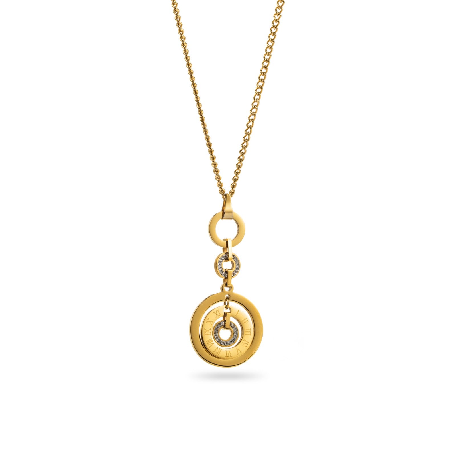 Roman Pendulum Pendant Necklace