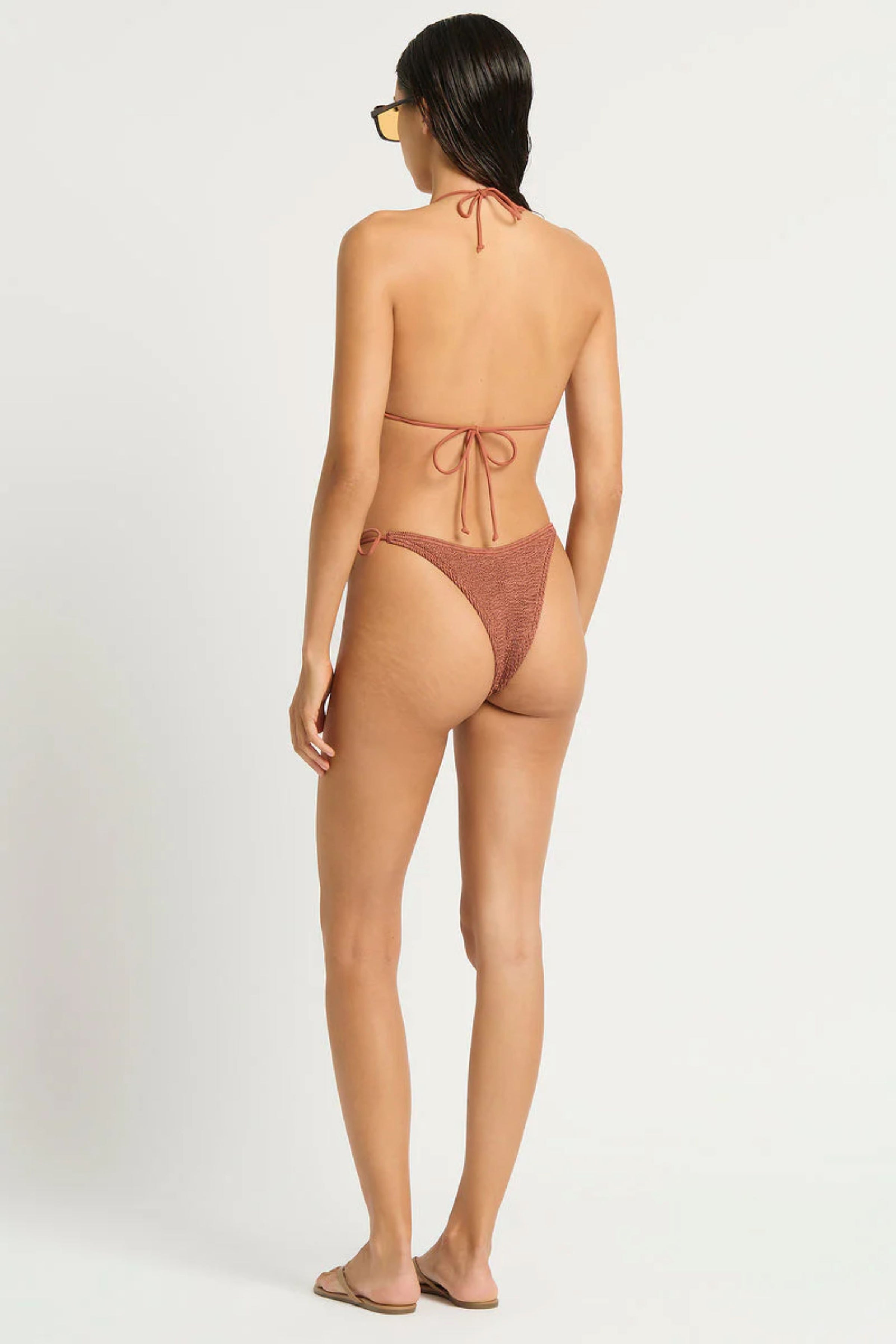 Ring Triangle Bikini Top Ingrid in Fawn