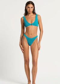 Ring Scout Bikini Top in Cove