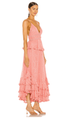 Rococo Sand - Aria Maxi Dress in Peach - OutDazl