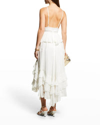 Rococo Sand - Maria Asymmetric Tiered Maxi Dress - OutDazl