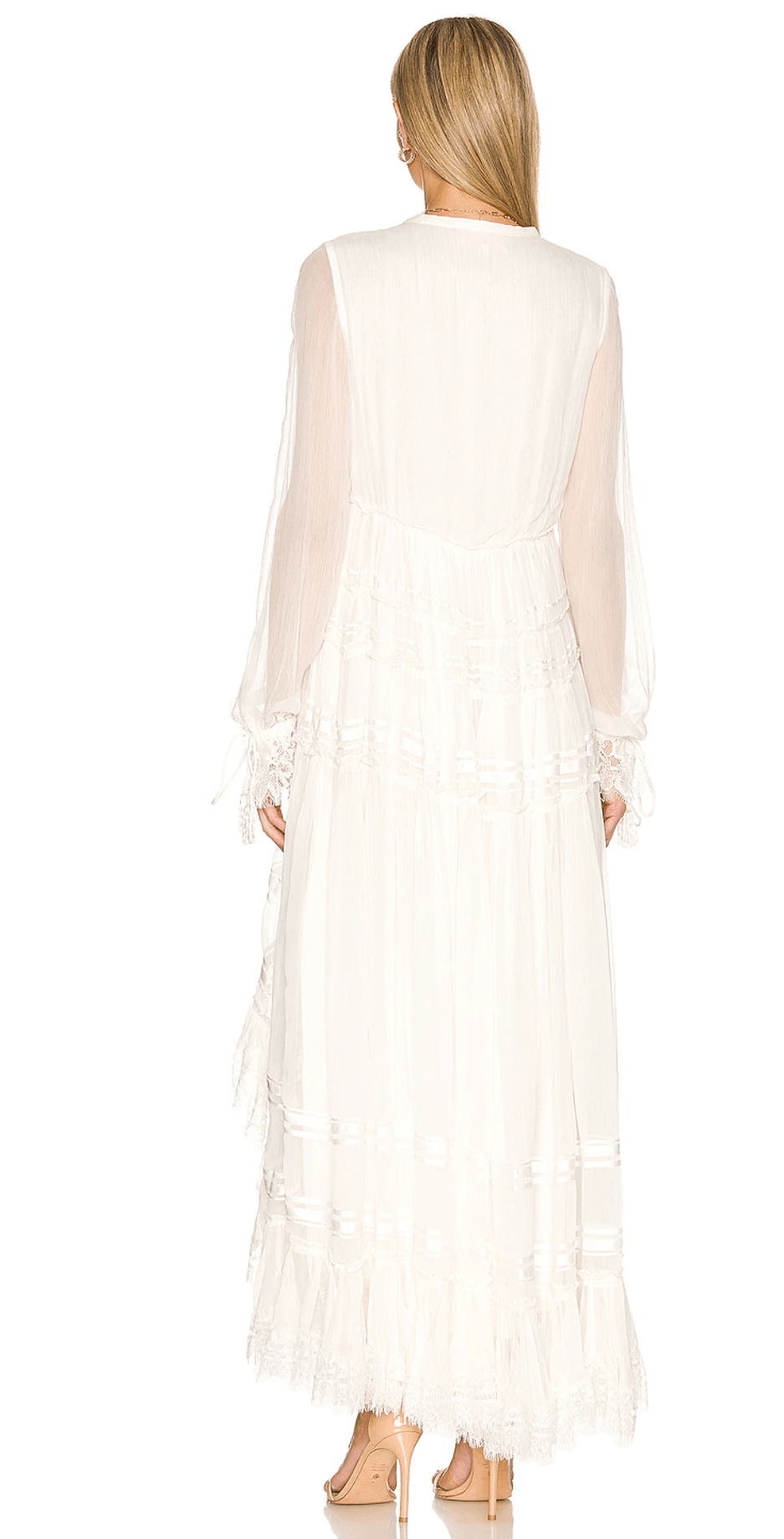 Rococo Sand - Rococo Sand High Low Dress Ciel in White - OutDazl