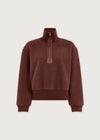 Roselle Half-Zip Fleece Deep Mahogany
