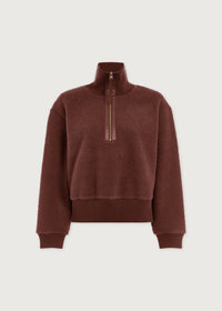 Roselle Half-Zip Fleece Deep Mahogany