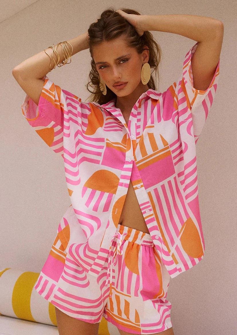 Runaway - Venus Shirt in Vargo Pink - OutDazl
