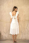 Scarlett Poppies - Silvia Dress in Crispy White - OutDazl