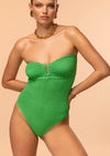 La Sciura Crinkle Swimsuit in Green