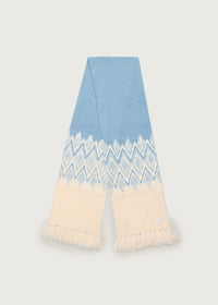 Sebastian Jacquard Scarf in Ashley Blue