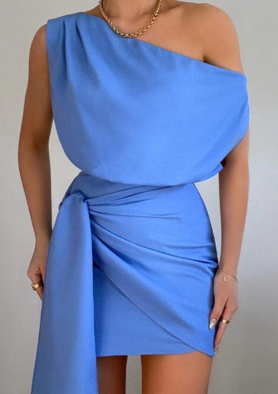 Seven Wonders - Charisma Matte Dress in Blue - OutDazl