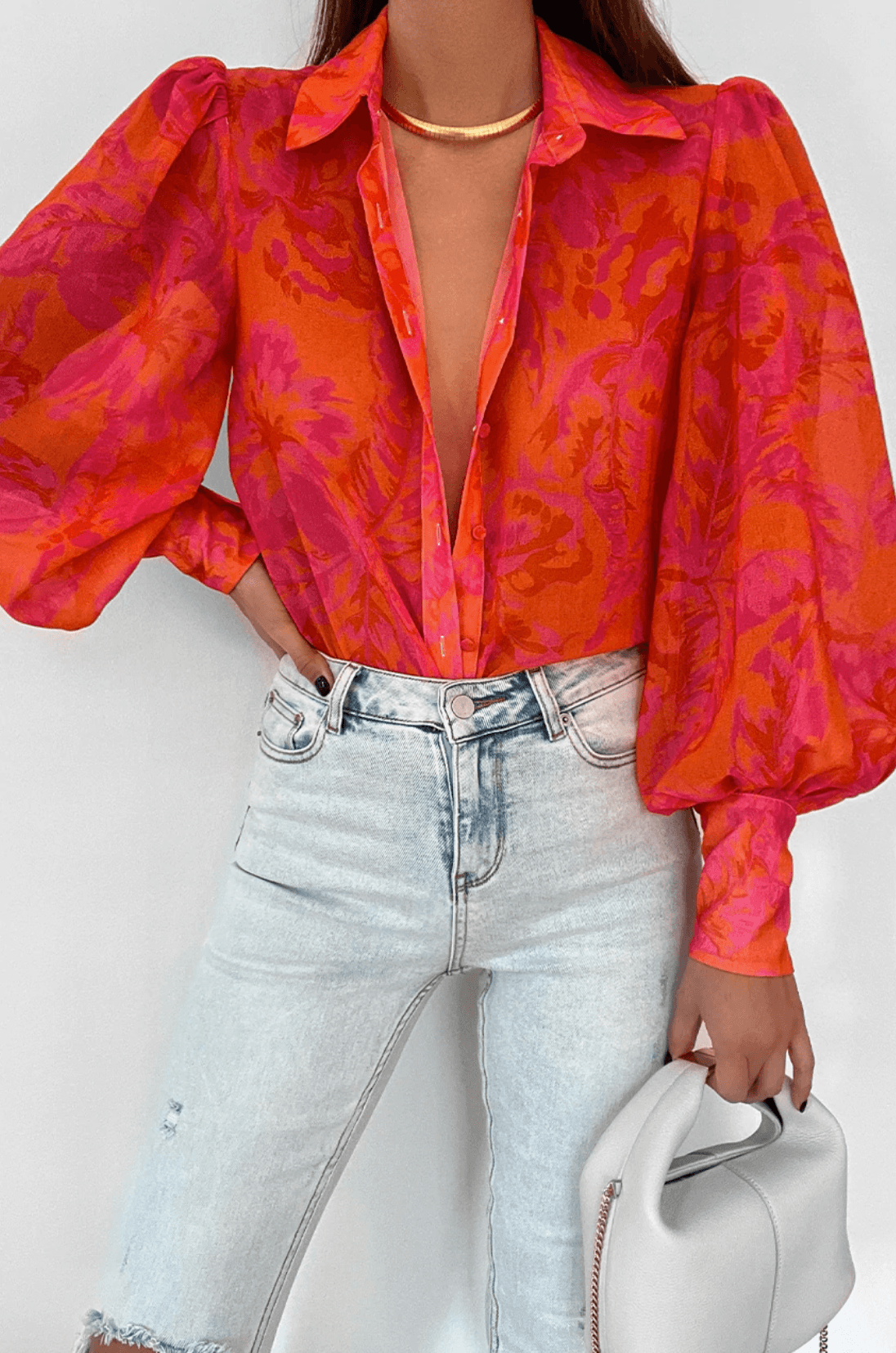 Seven Wonders - Fleetwood blouse in Citrus Pink - OutDazl