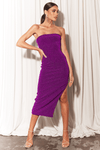 Seven Wonders - Illusion Midi Dress in Purple - OutDazl