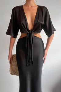 Seven Wonders - Kayla Midi Dress in Black - OutDazl