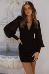 Seven Wonders - Lilibet Black Mini Dress - OutDazl