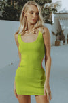 Seven Wonders - Micah Mini Dress in Lime - OutDazl