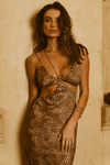 Seven Wonders - Portia Maxi Dress in Leopard Print - OutDazl