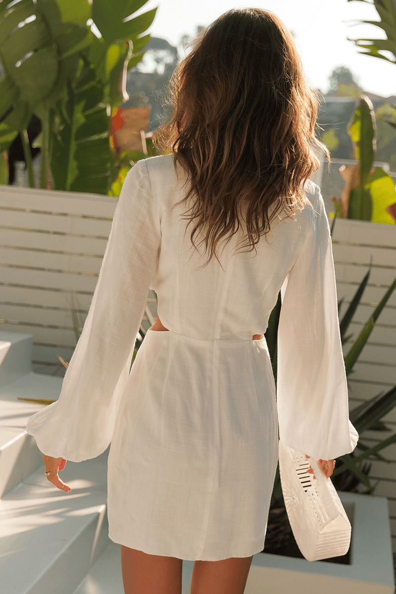 Seven Wonders - Sandra Mini Dress in White - OutDazl