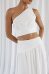Seven Wonders - Top and Skirt Co-ord Freya in White - OutDazl
