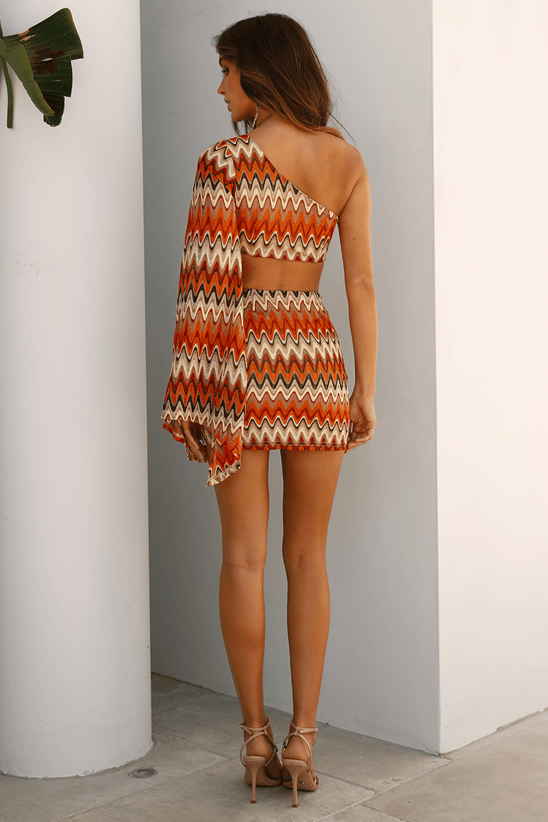 Seven Wonders - Waverly Mini Dress in Orange - OutDazl