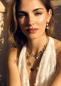 Star Shell Drop Earrings-OutDazl-OutDazl