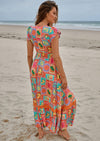 Sicily Print Romi Maxi Dress