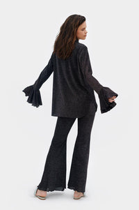 SLEEPER - Cosmos Lounge Suit with Pants in Black - OutDazl