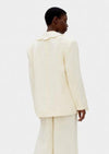 SLEEPER - Dynasty Linen Blazer Jacket in Off-white - OutDazl