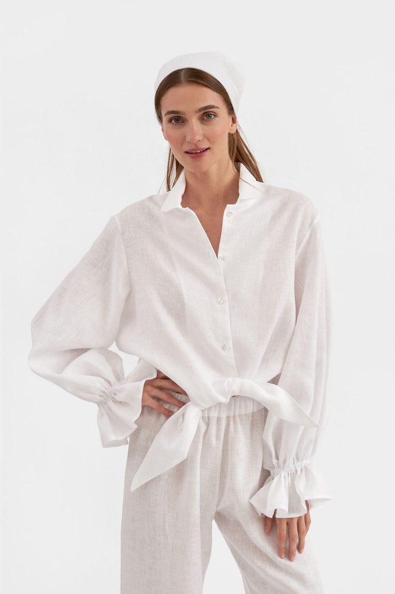 Rumba Linen Lounge Suit in White – OutDazl