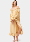 SLEEPER - Sleeper Romantica Linen dress in Beige - OutDazl