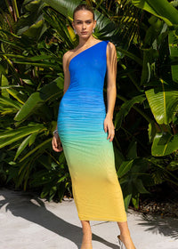 Ombre One Shoulder Dress Sonny