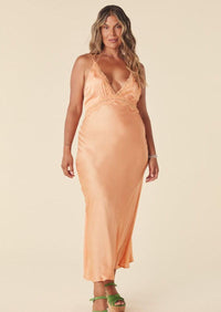 SPELL - Boudoir Slip Dress in Coral Gold - OutDazl