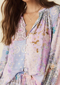 SPELL - Cha Cha Blouse in Jacaranda - OutDazl