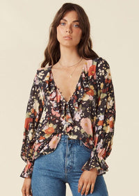 SPELL - Sangria Blouse in Nightshade - OutDazl