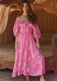 SPELL - Solstice Linen Soiree Dress - OutDazl