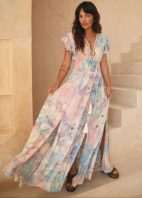 St Barth Maxi Embroidered Dress