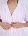 Stripe & Stare - Bedshort Set - Pale Pink Stripe - OutDazl