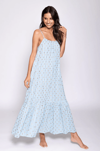 Sundress - Backless Kara Dress in Blue - OutDazl