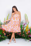 Sundress - Berenice Layered Dress /Skirt in Floral print (2 in 1) - OutDazl