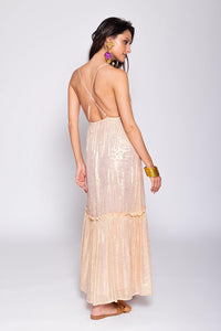 Sundress - Circa Dress in Gold - OutDazl