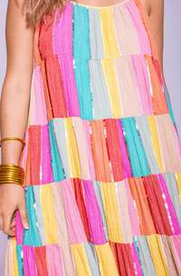 Sundress - Clemence Multi Colored Maxi Dress - OutDazl