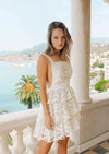 Sundress - Coline Eyelet White Mini Dress - OutDazl