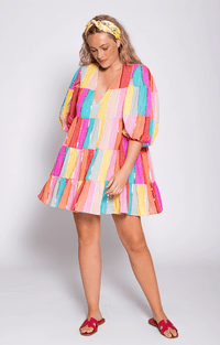 Sundress - Colombe Multi Colored Mini Dress - OutDazl