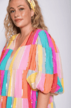 Sundress - Colombe Multi Colored Mini Dress - OutDazl