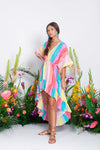 Sundress - Deva Kaftan Dress in Multicolor - OutDazl