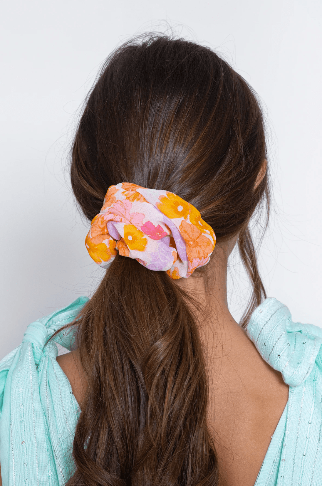 Sundress - Flower Print hair scrunchie - OutDazl