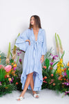 Sundress - Juliana Hi Low Dress in Blue - OutDazl
