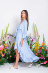 Sundress - Juliana Hi Low Dress in Blue - OutDazl