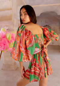 Sundress - Linen Jumpsuit Emilia with Belt - OutDazl