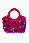 Sundress - Marley Crochet Sequin Bag in Fuchsia - OutDazl